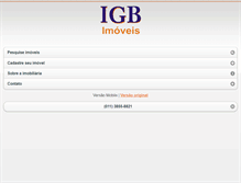 Tablet Screenshot of igbimoveis.com.br